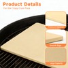 Tcatec Pizza Stone for Grill, 23.6x15.7 Inch Fits 25.6x17.7 inch