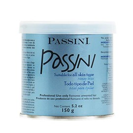 Passini Cera Depilatoria 150 Gr Miel Depilatoria para Cuerpo, Hombres y Mujeres, Piel Sensible