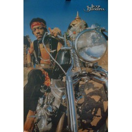 Jimi Hendrix 23x35 Motorcycle Poster