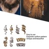 Viking Beard Hair Beads DIY Decorative Hair Braiding Beads for