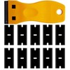 Double Edged Plastic Razor Blade Scrapers Knife with Contoured Grip