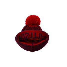 Women and Men Autumn and Winter Knitted Hat Thick Soft Warm Chunky Beanie Cap Knit Warm Hat Soft Hat for Christmas, Style1-wine Red