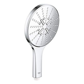 Grohe 26590000 Rainshower SmartActive 150 Hand Shower (Water-Saving, 3 Jet Types, Jet Switch, Universal Mounting System) Round Chrome