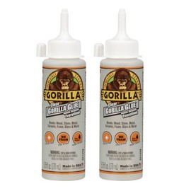 Gorilla Clear Glue, 5.75 Ounce Bottle, Clear, (Pack of 2)