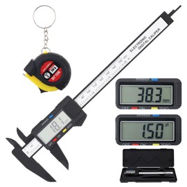 Smgda Digital Caliper 5.9 inches (150 mm), Accuracy 0.004 inch (0.1 mm), Carbon Fiber Caliper for Inner Diameter/Outer Diameter/Depth Measurements, DIY, Automotive, Industrial Use, Japanese
