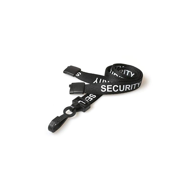 ALG ID Cards | Black Pre-Printed Security Lanyard with Safety