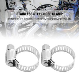 VIKKSAER 16Pcs Heavy Duty Hose Clamp, 304 Stainless Steel Cable Clamps, Adjustable Fuel Line Clamp for Automotive Radiator Garden (3/8-1 5/8inch)