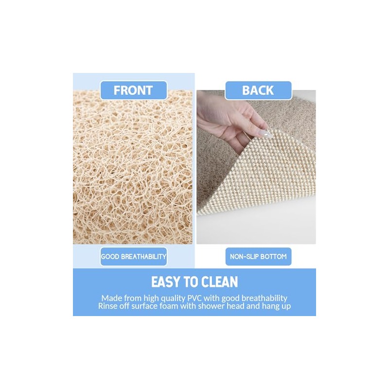 Hargiis Non Slip Bathtub Mat - Fast Drying and Comfortable