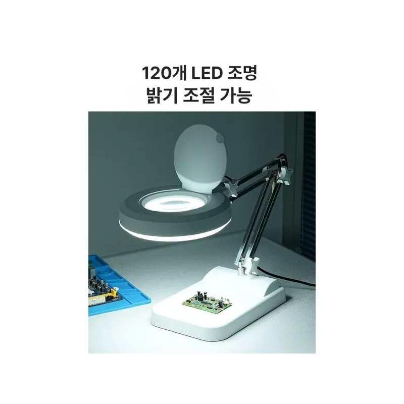 Sangse Peiji Chamjo 탁상 돋보기 30배 확대경 데스크탑 휴대용 스탠드