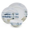 Mikasa Seaside Coastal Bone China Lightweight Chip Resistant 12 Piece
