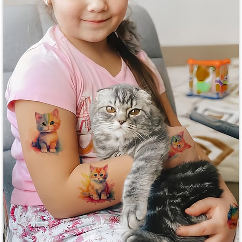Animals Temporary Tattoo for Kids - 60Pcs Cute Tattoo Stickers