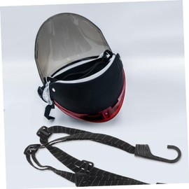 Anneome Helmet Rope Bike Luggage Strap Luggage Binding Strap Elastic Band Elastic Strap Motorcycle Bungee Cord Luggage Rope Motorcycles Rope Lashing Strap Bike Strapping Elastic Rope