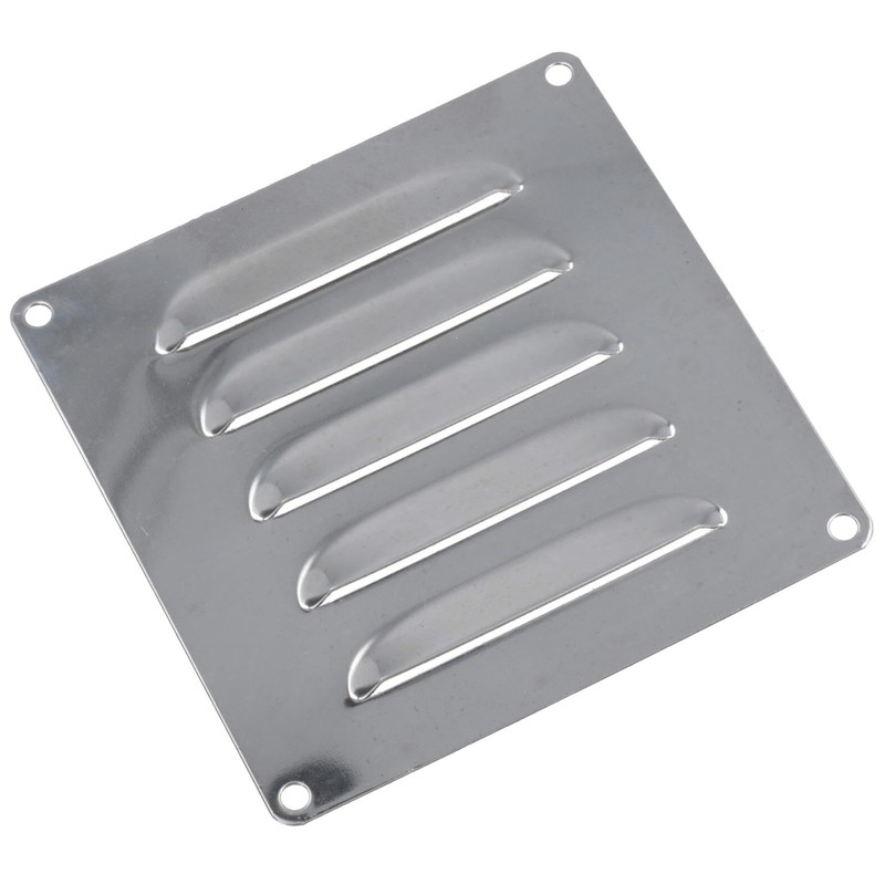 AB Tools Stainless Steel Louvre Vent Air Ventilator Grill 120mm