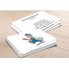 100 Janitorial Business Cards, Laminated, Includes Card Dispenser, Many Designs