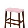Bivxisrvo Pink 2pcs Rectangle Stool Covers Stretch with Elastic Bar