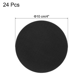uxcell 24 Pcs Carpet Spot Markers, 4 Inch Circle Floor Dots for Classroom Carpet, Circles Spots Dots for Preschool Teacher Supplies, Flexible Seating, Black