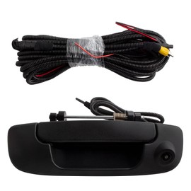 BOXI Rear View Backup Tailgate Handle Camera Fits for Dodge Ram 1500 2002-2008 / Ram 2500 2003-2009 / Ram 3500 2003-2009 / Replaces 80165 55276237AA