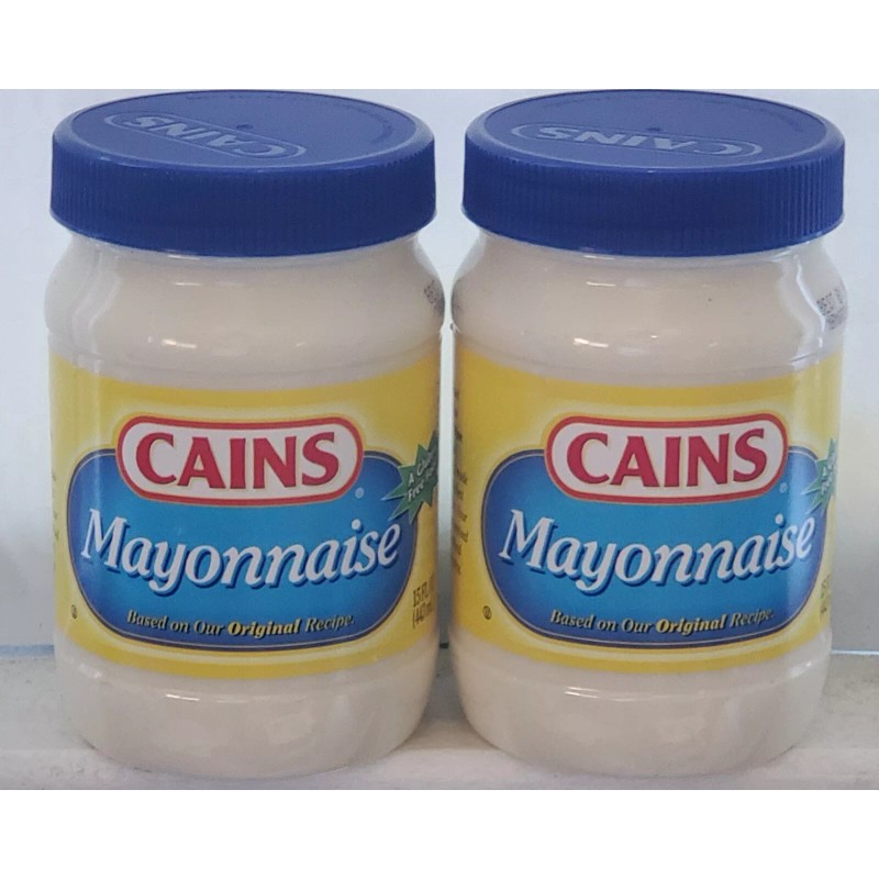 CAINS 2 Jars CAINS Mayonnaise Mayo 15 oz New England