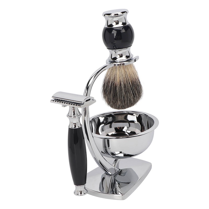 4 in 1 Soap Beard Brush Kits Brush Bowl Holder