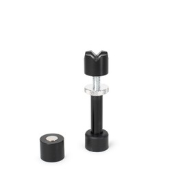 StewMac Prop-Jack, Mini – Compact Acoustic Guitar Clamp Tool for Internal Brace Repair and Crack Support – Spring-Loaded One-Handed Operation with Interchangeable Tips