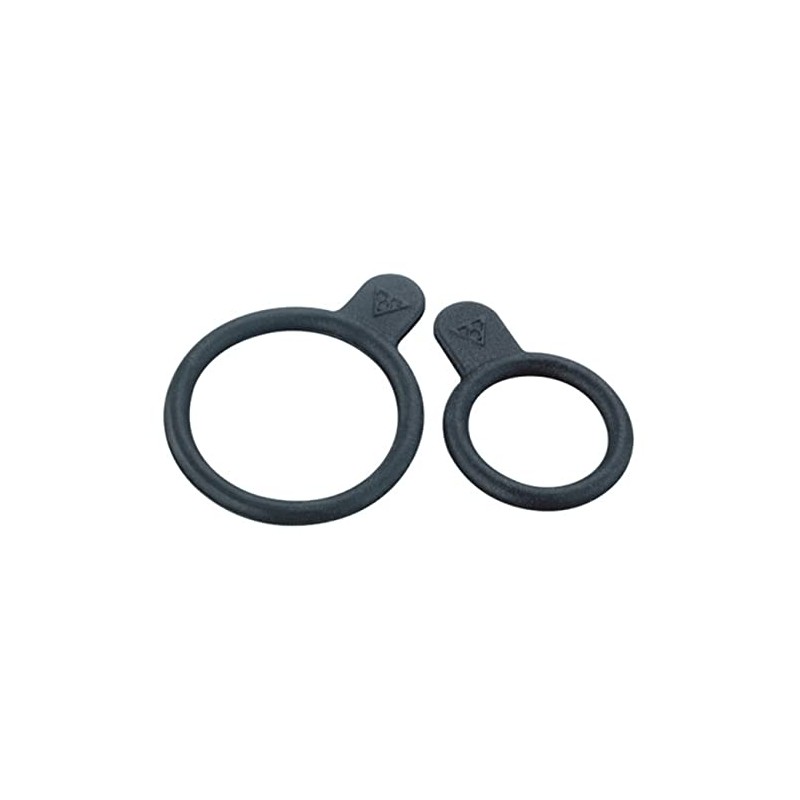 Topeak Rubber Strap-White/RedLite II (Small), Unisex, Adult, Black, One Size