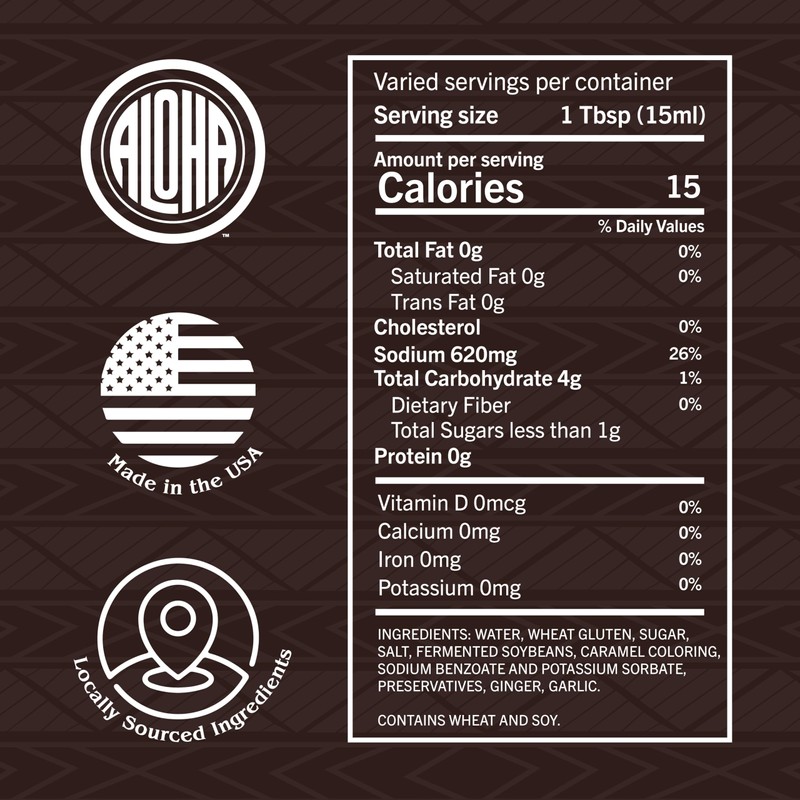 Aloha Shoyu - Hawaiian Style Barbecue Sauce - Zesty and