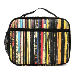 Droerfes Rock Records Insulated Lunch Box Reusable Lunch Bag Women Men Cooler Tote Bag For Kids Boys Girls Work Picnic School Office