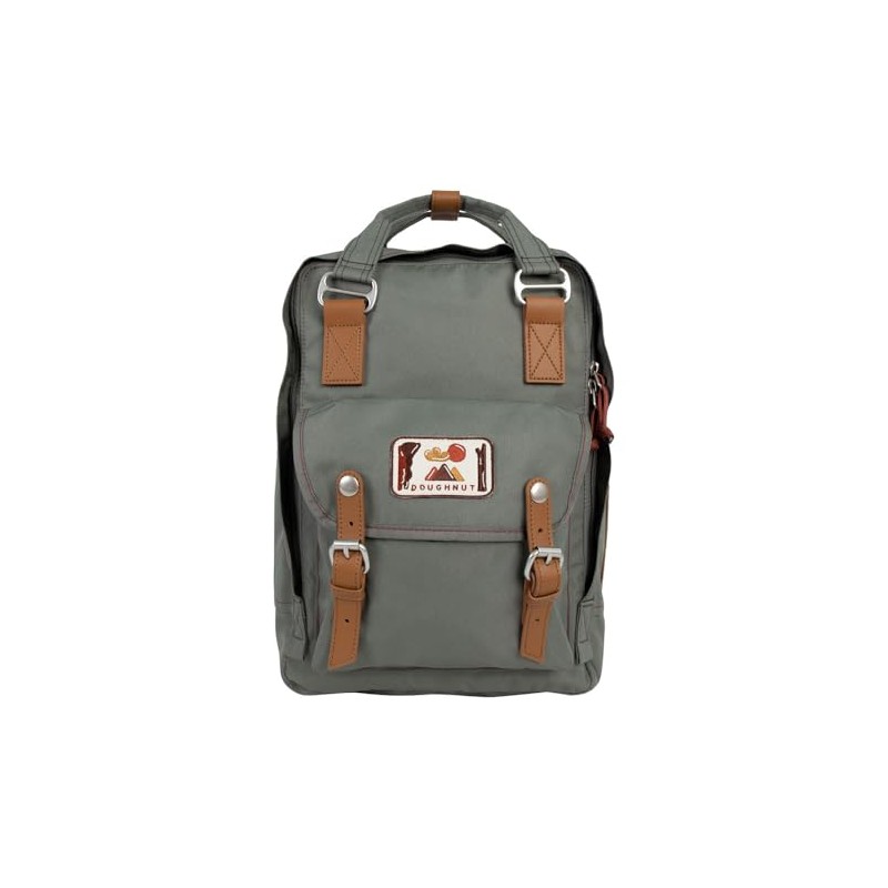 Doughnut Dreamwalker Macaroon Backpack Grey-Green, gray, Minimalistic