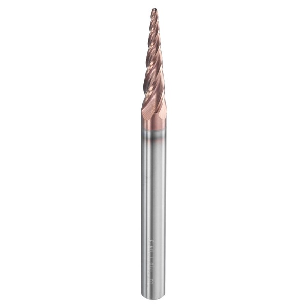 sourcing map Ball Nose End Mill 4 Flute 1/16" Diameter