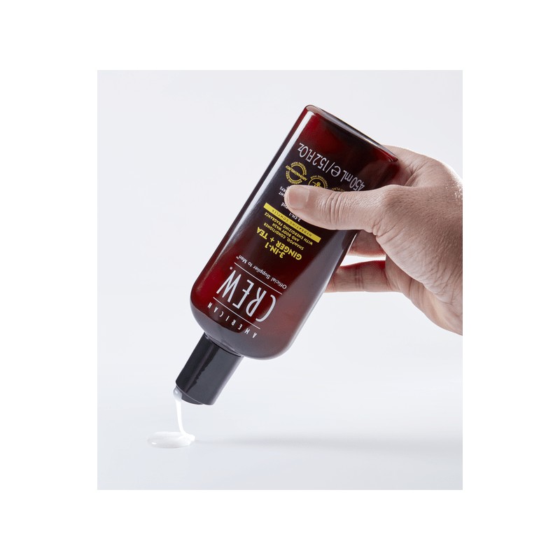 American Crew 3-In-1 Energizing Ginger + Tea 450ml