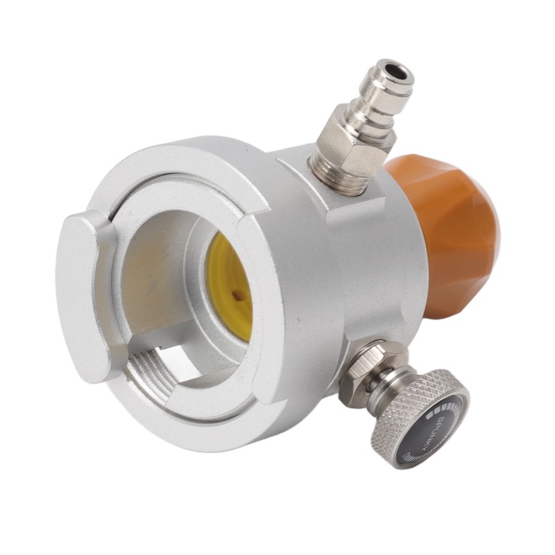Soda Refill Adapter Aluminium Rubber With Air Release Switch and