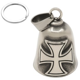 Sunday Skull Club Guardian Bell Chopper Custom, Simple Design, Traffic Safety, Amulet, Bear, Cat Dog Pet Bell, Silver