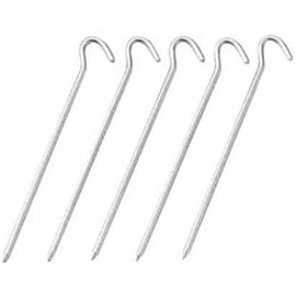 Captain Stag Round Steel Pegs, 7.5 inches (19 cm), Set of 5, M-8396