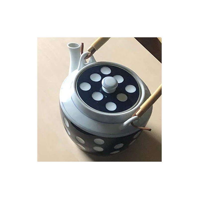 Polka Dot No. 6 Earthenware Bottle with Stainless Steel Tea