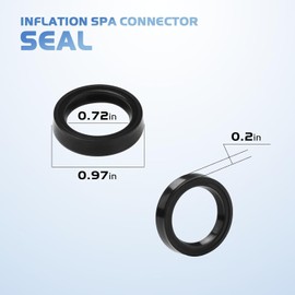 HeadSeal™ Premium Inlet and Outlet Seal Set, Designed for Compatibility with Intex Pure Spa Inflatable Hot Tub Prevent Leaks and Maintain Water Integrity with a Perfect Gasket Seal Between Connectors