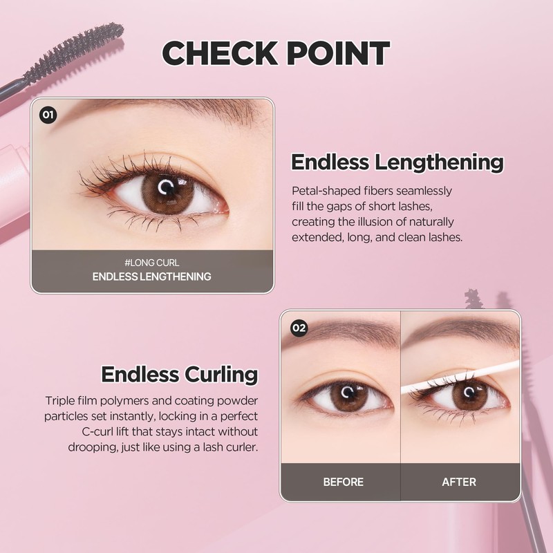 lilybyred Am9 to Pm9 Infinite Mascara | Korean Lengthening &