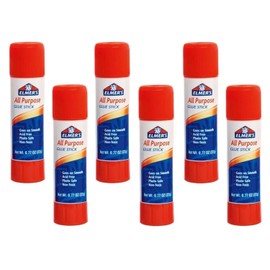 Elmers Jumbo Washable Disappearing School Glue Sticks, 0.77 Ounce Purple Glue Stick (Pack of 6)
