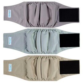 Paw Legend Washable Dogs Diapers Male Dog Belly Bands for Male Dogs Diapers Reusable Puppy & Doggie Diapers Male (3 Pack, X-Large)