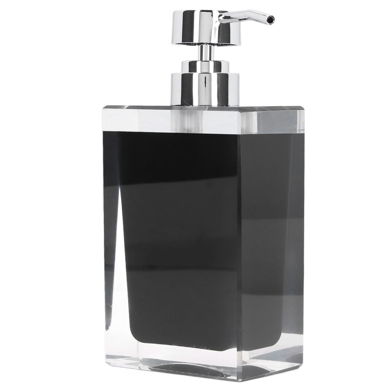 Hand Soap Dispenser Press Design Black Simple Fine Details Foaming