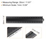 sourcing map Folding Straight Ruler 30cm Metric Aluminum Alloy Protractor