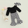 VISGOGO Baby Bell Bottoms Toddler Newborn Girl Outfits Fall Winter