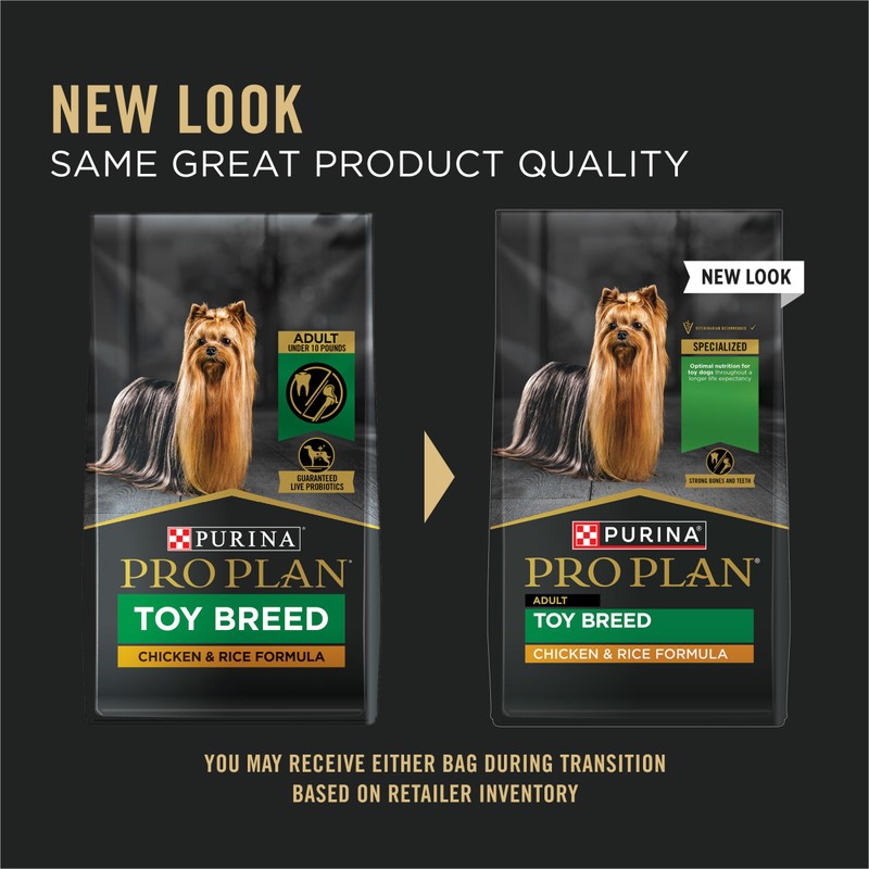 Purina Pro Plan Toy Breed Dog Food, Chicken and Rice