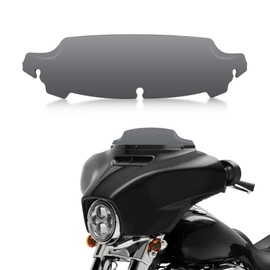 4.5" Wave Windshield Windscreen Wind Splitter for Touring Street Glide Electra Glide Tri Glide FLHT FLHX FLHTCU FLHTC FLHTK Tri-Wheel Glide 2014-2022 Gray