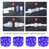 LAMPHOME LED Rope Light Blue Cuttable LED 216LED 18FT 110v