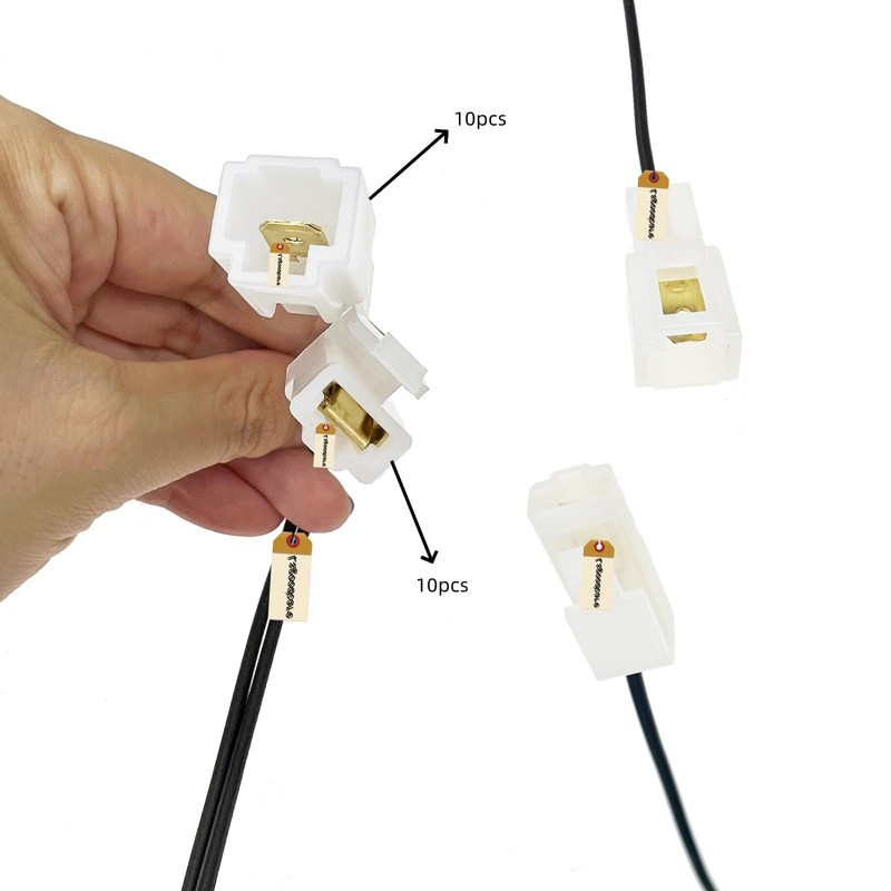 Lsgoodcare 10Pcs 6.3MM 8 Pin Electrical Automotive Wire Connector Kits