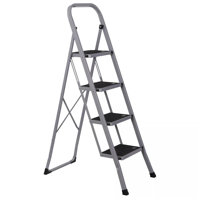 SEGAWE 4 Step Ladder Folding Step Stool with Wide Anti-Slip
