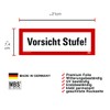 Pack of 3 – Sticker Warning "Vorsicht Stufe!" Notice Risk