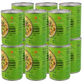Islands Harvest Organic Green Curry Coconut Milk Pack of 12 - Vegan, Kosher, Halal, Non-Gmo, Usda Organic Green Curry - No Added Artificial Flavors, Colors & Preservatives