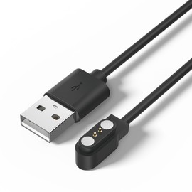 Magnetic Charger for YAMAY SW023 Willful SW021 SW025 Letsfit ID206 ID205L LETSCOM ID205U LIFEBEE ID205S ID216, Smart Watch Charging Cables 3.3ft (Black)