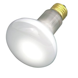 Satco S3210 120V Medium Base 30-Watt R20 Light Bulb, Frosted